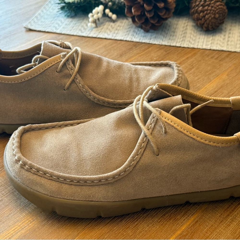 KALSO Earth Shoe Darby Mens Negative Heel in Natural Size 12 Like New Worn 1x - Picture 9 of 10